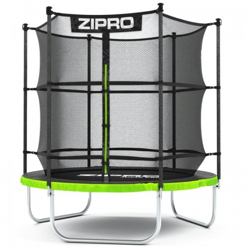 Батут Zipro Jump Pro з внутрішньою сіткою 6FT 183 см, чорний-зелений, код: 5902659843166-IN Батут Zipro Jump Pro з внутрішньою сіткою 6FT 183 см, чорний-зелений, код: 5902659843166-IN