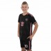 Форма футбольна дитяча Inter Miami Messi 10 гостьова 2024, розмір 30, зріст 150-160, чорний-рожевий, код: CO-3642_30