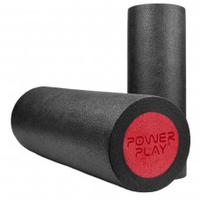 Масажний ролик (роллер) гладкий PowerPlay Fitness Roller 450x150 мм, чорний-червоний, код: PP_4021_Bl/Red_(45x15)