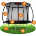 Батут Neo-Sport з внутрішньою сіткою 10 футів 312 см, чорний, код: 5903890612863-IN