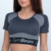 Спортивний топ GymBeam Clothing Ultrafit Heather Grey XS, сірий, код: 218011-GB