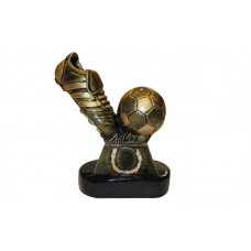 Статуетка нагородна спортивна PlayGame Футбол Бутса з м"ячем 150х110х75 мм, код: C-4105-B