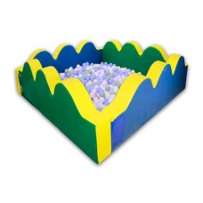 Сухий басейн Tia-Sport Хвиля, шкірозамінник, 2000х2000х650, товщина 150 мм, код: sm-0304-1 Сухий басейн Tia-Sport Хвиля, шкірозамінник, 2000х2000х650, товщина 150 мм, код: sm-0304-1