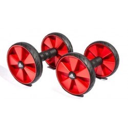 Ролики для пресу Adidas Core Rollers чорний-червоний, код: 885652003681