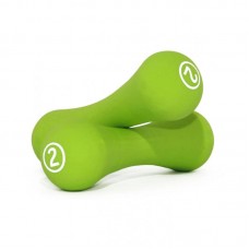 Гантелі неопренові LiveUp Neoprene Dumbbell 2x2 кг, зелений, код: 6951376138184