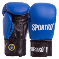 Рукавички боксерські професійні з печаткою ФБУ SportKo 10 унцій, синій, код: SP-4705_10BL Рукавички боксерські професійні з печаткою ФБУ SportKo 10 унцій, синій, код: SP-4705_10BL