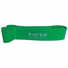 Гумка-петля силова Meta Elastic power band medium 4,5х208 см, зелений, код: 080101515689