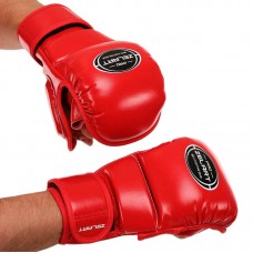 Рукавиці Краби спарингові для MMA Zelart L, червоний, код: BO-3495_LR