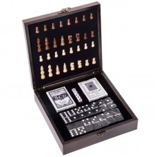 Набір настільних ігор 3в1 SP-Sport шахи, доміно, карти, код: W2620-H-S52 Набір настільних ігор 3в1 SP-Sport шахи, доміно, карти, код: W2620-H-S52