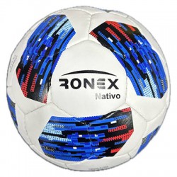 М"яч футбольний Ronex Nativo №4, білий-синій, код: RX4-NT-WS