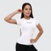 Футболка жіноча спортивна GymBeam Clothing FIT White L, білий, код: 219434-GB