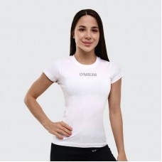 Футболка жіноча спортивна GymBeam Clothing FIT White L, білий, код: 219434-GB