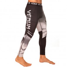 Компресійні штани тайтси чоловічі Venum XL, зріст 175-180, чорний-білий, код: 8236_XLBKW