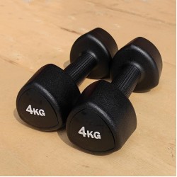 Гантелі з уретановим покриттям 4 кг Generation Fitness FF51D6C-4kg 2х4 кг, чорний, код: 523017-AX