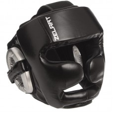 Шолом боксерський з повним захистом Zelart L, чорний, код: BO-1355_LBK-S52