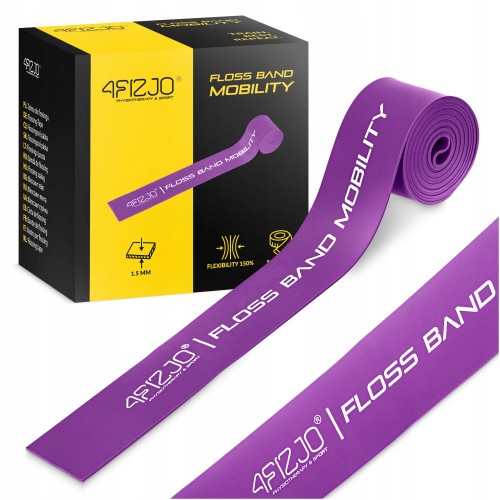 Стрічка компресійна для флосингу 4Fizjo Floss Band 2070x50x15 мм, фіолетовий, код: P-5905973405225