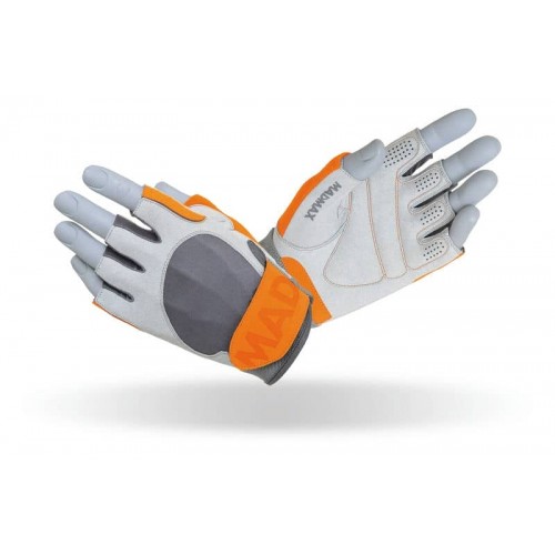 Рукавички для фітнесу MadMax MFG-850 Crazy Grey/Orange S, код: MFG-850_S