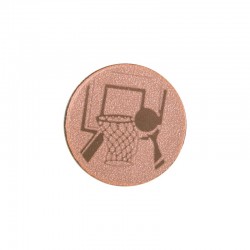 Жетон-наклейка PlayGame Баскетбол 25мм бронзова, код: 25-0108_B-S52