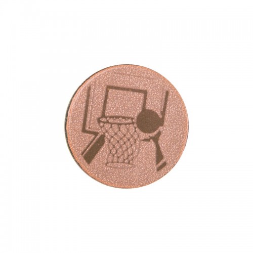 Жетон-наклейка PlayGame Баскетбол 25мм бронзова, код: 25-0108_B-S52