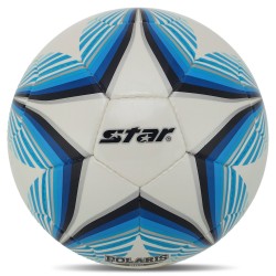 М"яч футбольний Star Polaris 888 №5 композитна шкіра, білий-блакитний, код: SB3165C-S52