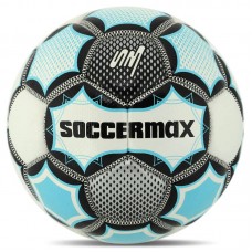 М"яч футбольний Soccermax Crystal №5, білий-блакитний, код: FB-7997_WN