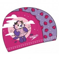 Шапка для плавання дитячий Speedo Printed Polyester Cap Iu рожевий-фіолетовий, код: 5059937304731