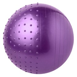 М"яч для фітнесу комбі FitGo 65 см, фіолетовий, код: 5415-27V-WS