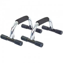 Упори для віджимання SP-Sport Push-Up Bar 15x25 см металик, код: FI-3972-S52 Упори для віджимання SP-Sport Push-Up Bar 15x25 см металик, код: FI-3972-S52