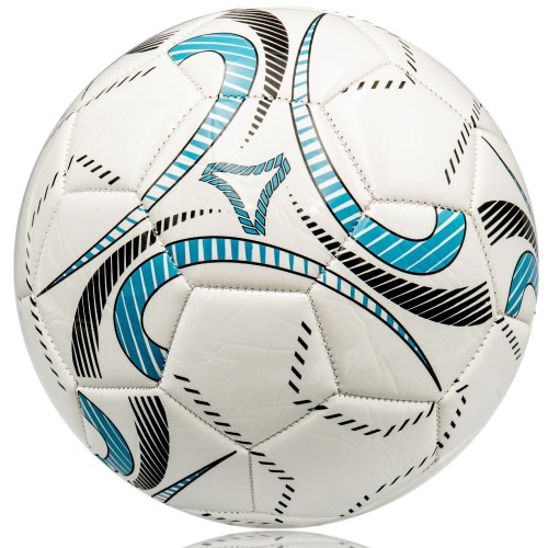 М"яч футбольний SportVida №5, білий-блакитний, код: SV-SE0101