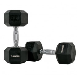 Гантель шестигранна Thunder 12,5 кг, код: HEXAGONAL-DUMBBELLS-12,5K-IN