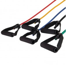 Еспандер багатофункціональний Zelart Resistance Band для фітнесу 5 джгутів у чохлі, код: ET-500-S52