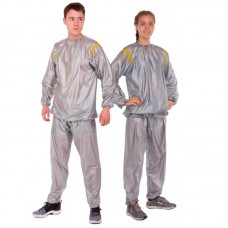 Костюм для схуднення FitGo Sauna Suit XL (52-54) сірий, код: ST-2122_XLGR