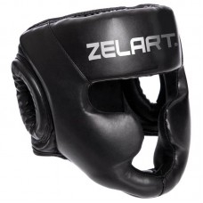 Шолом боксерський з повним захистом Zelart S чорний, код: BO-3954_SBK
