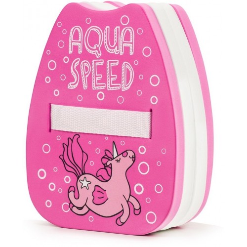 Дошка для плавання Aqua Speed Backfloat Kiddie Unicorn 2 220х180х80 мм, рожевий, код: 5908217668981