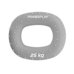 Еспандер кистьовий силіконовий PowerPlay Hand Grip Large 25 кг, сірий, код: PP_4337_Grey_25kg