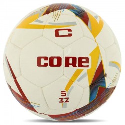 М"яч футбольний Core Galaxy №5 PU, білий-жовтий, код: FB-8461_Y