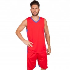 Форма баскетбольна чоловіча PlayGame Lingo 2XL (рост 170-175) червоний-синій, код: LD-8018_2XLRBL