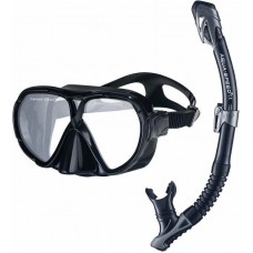 Набір маска і трубка Aqua SpeedVanua + Borneo (Mesh Bag), чорний, код: 5908217682352