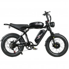 Електровелосипед Samebike Pilot M20 SR Dual Batteries (1000 Вт + 1000 Вт; 16 А*год + 16 А*год; 48 В), колеса 20", з ручкою газу, чорний, код: SMB-M20-dual-black