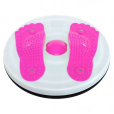 Диск здоров"я з магнітами та масажером рефлекторних зон на стопах FitGo 280 мм, білий-рожевий, код: FI-5679_P Диск здоров"я з магнітами та масажером рефлекторних зон на стопах FitGo 280 мм, білий-рожевий, код: FI-5679_P