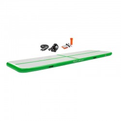 Мат гімнастичний надувний 4Fizjo Air Track Mat 5000x1000x150 мм, White/Orange, код: P-5907739311795