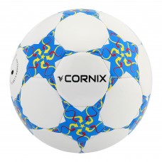 М"яч футбольний Cornix StarKick №5, білий-синій, код: XR-0372