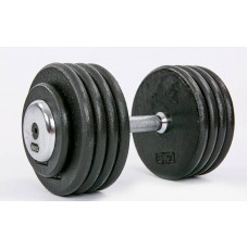 Гантель цілісна професійна сталева Record 1х45 кг, код: TA-7231-45 Гантель цілісна професійна сталева Record 1х45 кг, код: TA-7231-45