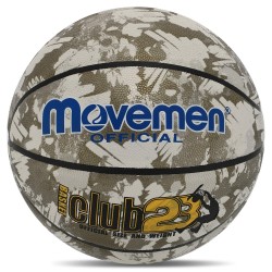 М"яч баскетбольний Movemen Club23 №7, сірий-білий, код: BA-7436-S52 М"яч баскетбольний Movemen Club23 №7, сірий-білий, код: BA-7436-S52