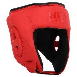 Шолом боксерський відкритий шкіряний Hard Touch XL, червоний, код: BO-4232_XLR