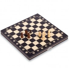 Шахи настільна гра дерев"яні ChessTour 240х240 мм, код: W8012 Шахи настільна гра дерев"яні ChessTour 240х240 мм, код: W8012