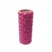 Масажний валик Кристал SNS EVAZS10-33-rose red 33 см, рожевий, код: 11050-SNS