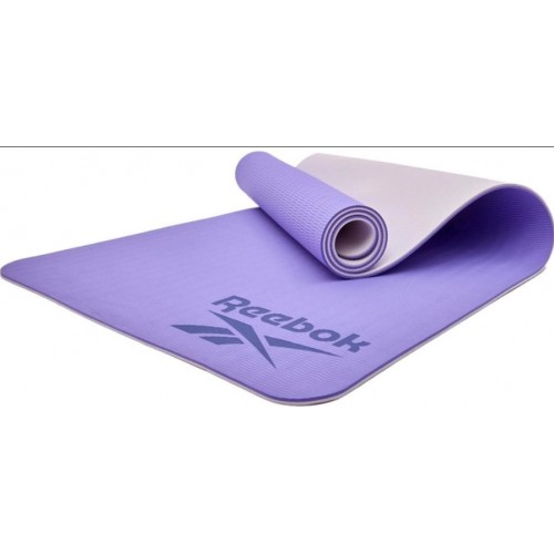 Двосторонній килимок для йоги Reebok Double Sided Yoga Mat 1730х610х4 мм, фіолетовий, код: 885652020848