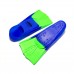 Ласти для плавання в басейні SNS TE-2737-3-3032-С+СА розмір 30-32, синьо-салатовий, код: 11441-SNS