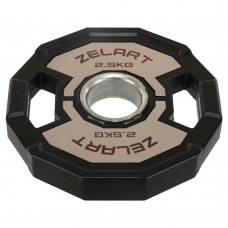 Диски гумові 2 Handle металева втулка Zelart 51мм, 2,5кг, чорний-сірий, код: TA-4792-2_5